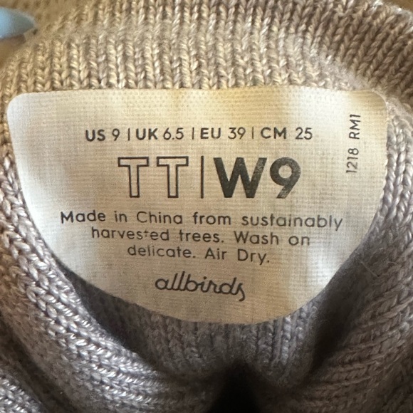 Allbird’s Tree Topper High Top sneaker- Nikau Limestone size 9 - Picture 5 of 5